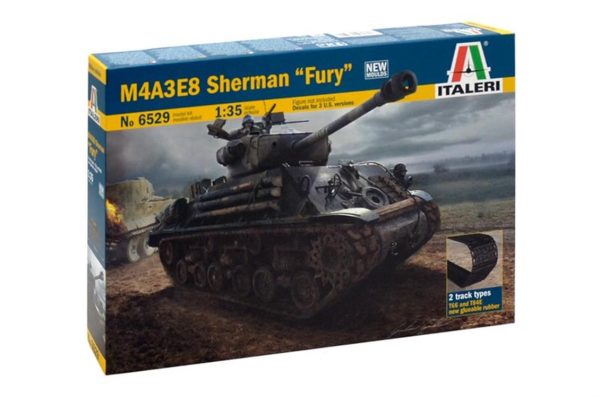 1/35 M4A3E8 Sherman (Fury) Tank Maketi, Italeri 6529