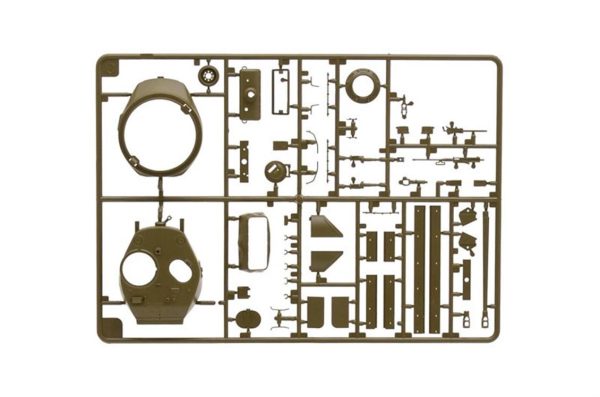 1/35 M4A3E8 Sherman (Fury) Tank Maketi, Italeri 6529 - Görsel 5