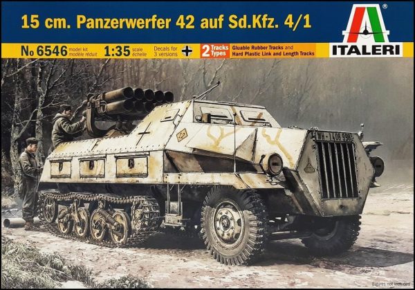 1/35 15 cm. Panzerwerfer 42 auf Sd.Kfz. 4/1 Yarı Paletli Tanksavar Aracı Maketi, Italeri 6546