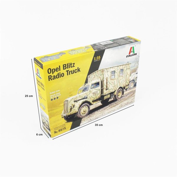 1/35 Opel Blitz Telsiz Kamyonu Maketi, Italeri 6575 - Görsel 3