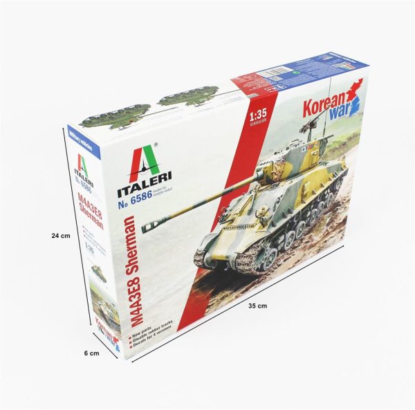 1/35 M4A3E8 Sherman ( Kore Savaşı ) Tank Maketi, Italeri 6586 - Görsel 3