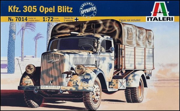 1/72 Kfz. 305 Opel Blitz Askeri Kamyon Maketi, Italeri 7014