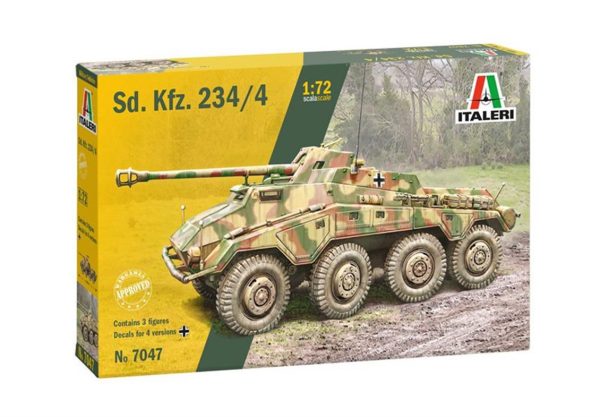 1/72 Sd. Kfz. 234/4 Zırhlı Araç Maketi, Italeri 7047