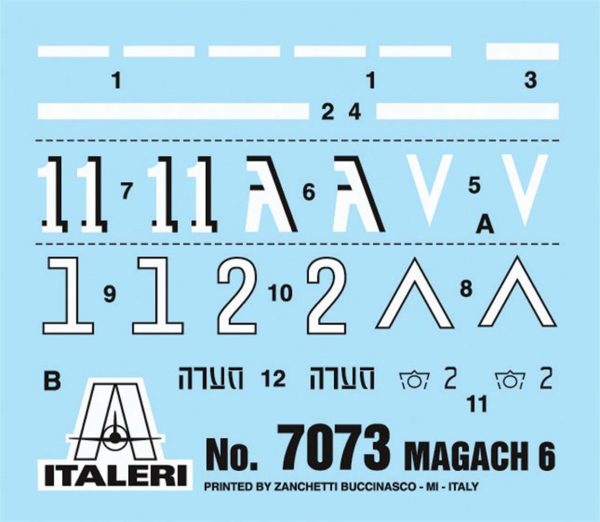 1/72 Magach 6 Tank Maketi, Italeri 7073 - Görsel 7