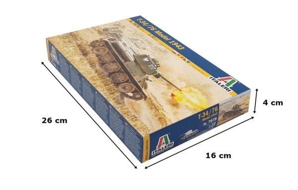 1/72 T-34/76 Mod. 43 Tank Maketi, Italeri 7078 - Görsel 4