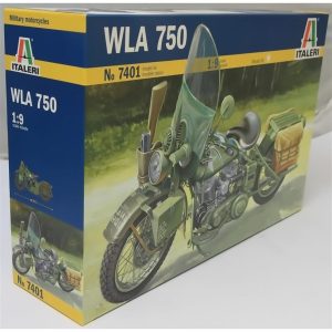 1/9 ABD Ordusu WWII WLA750 Askeri Motosiklet Maketi, Italeri 7401