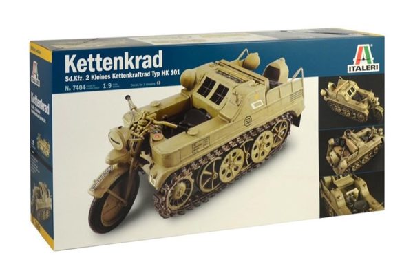 1/9 Kettenkrad Yarı Paletli Motosiklet Maketi, Italeri 7404