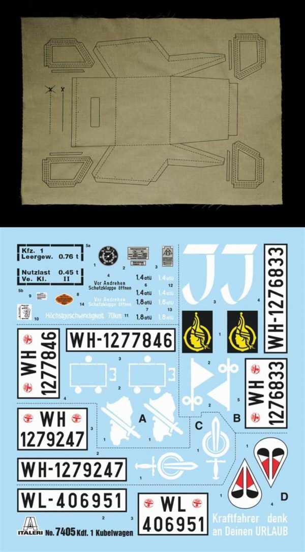 1/9 Type 82 Kübelwagen Askeri Araç Maketi, Italeri 7405 - Görsel 8