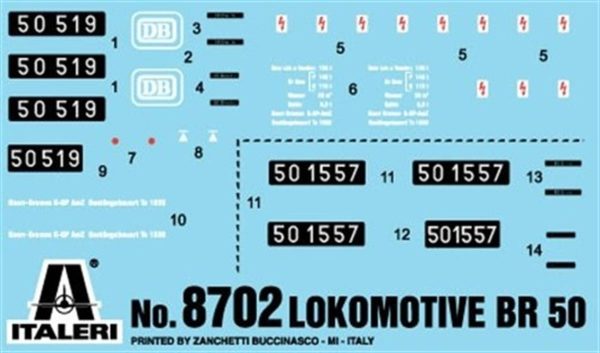 1/87 BR50 Buharlı Lokomotif Maketi, Italeri 8702 - Görsel 2