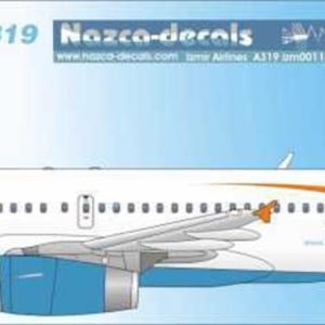 1/144 İzmir Airlines Decal-A319 Standard Sc, Nazca Decals Izm001