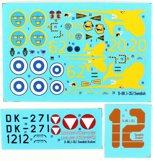 1/72 F-35J Draken (Swedish A.F.) Savaş Uçağı Maketi, Mister Craft D088 - Görsel 3