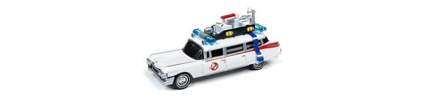 1/64 Ghostbusters Ecto 1 (Gümüş Screen Series) Beyaz Diecast Araba, Johhny Lightning SS006 - Görsel 2