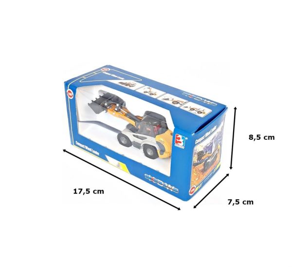 1/50 Mini Tekerlekli Yükleyici Mak, Kaidiwei 625002 - Görsel 5