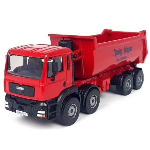 1/50 Damperli Kamyon-Kırmızı, Kaidiwei 625006