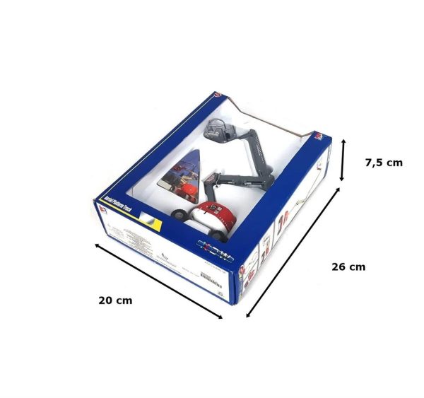 1/87 Yükselen Platformlu İş Aracı Maketi-Kırmızı, Kaidiwei 625023 - Görsel 5