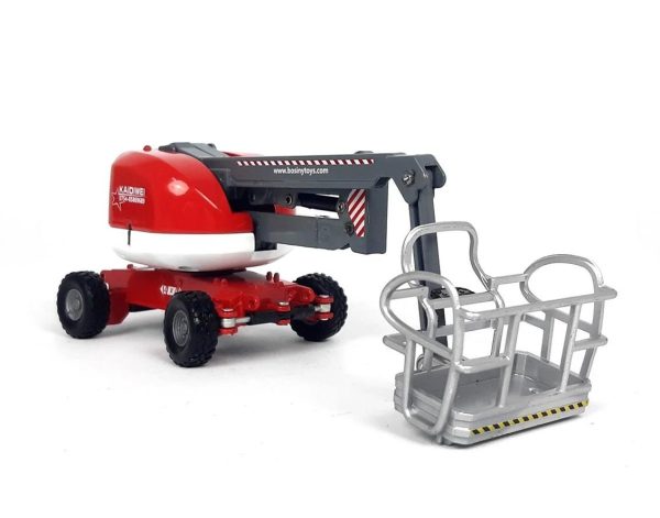 1/87 Yükselen Platformlu İş Aracı Maketi-Kırmızı, Kaidiwei 625023 - Görsel 2
