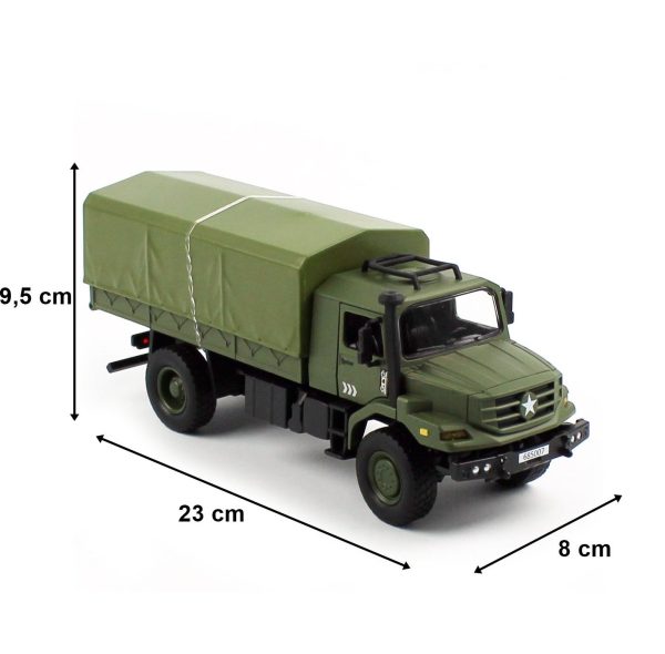 1/35 Tenteli Askeri Kamyon Diecast Model, Kaidiwei 685007 - Görsel 5