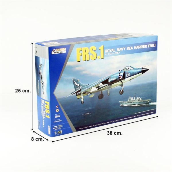 1/48 FRS.1 Royal Navy Sea Harrier Savaş Uçağı Maketi, Kinetic Model 48035 - Görsel 4