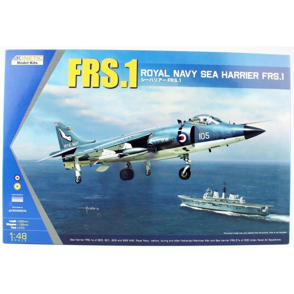 1/48 FRS.1 Royal Navy Sea Harrier Savaş Uçağı Maketi, Kinetic Model 48035
