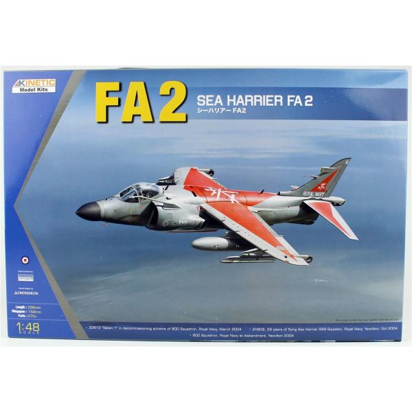 Kinetic K48041 1/48 Sea Harrier FA2 Savaş Uçağı Plastik Model Kiti