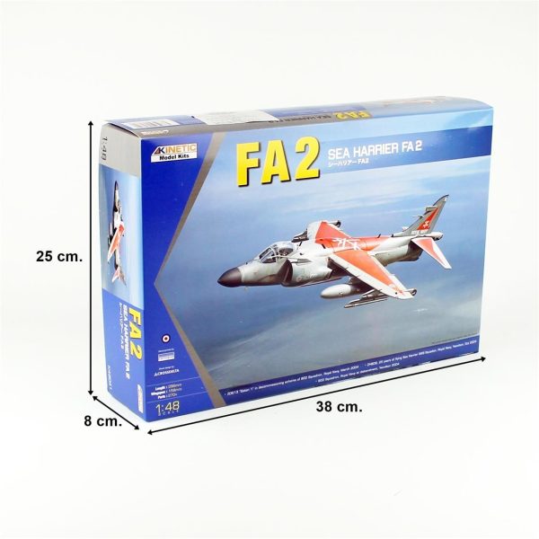 Kinetic K48041 1/48 Sea Harrier FA2 Savaş Uçağı Plastik Model Kiti - Görsel 5