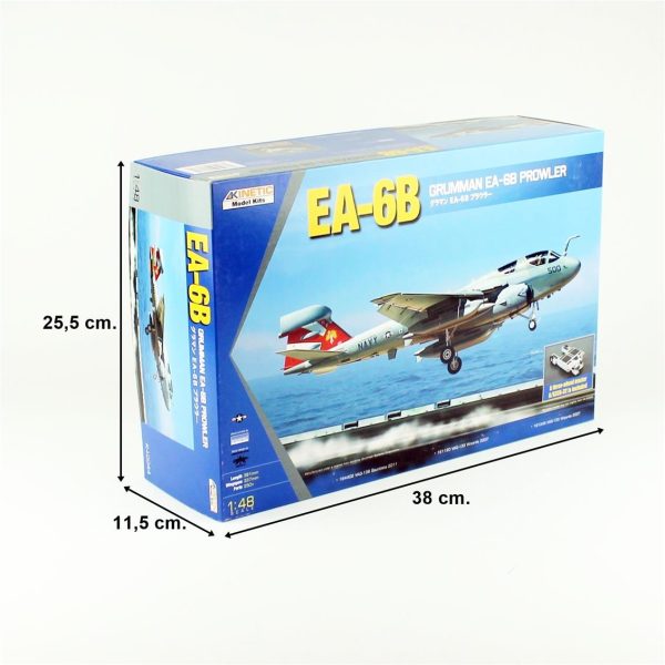 Kinetic K48044 1/48 EA-6B (w/ three-wheel tractor A/S32A-32) Savaş Uçağı Plastik Model Kiti - Görsel 5