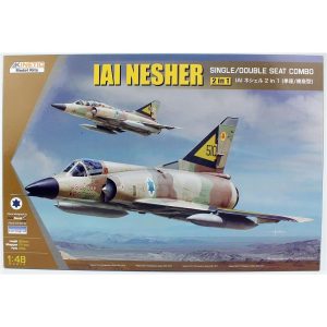 1/48 IAI Nesher ( Single/Double Seat Combo ) Savaş Uçağı Maketi, Kinetic Model 48056