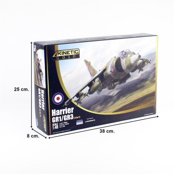 1/48 Royal Navy Sea Harrier FRS.1 Savaş Uçağı Maketi, Kinetic K48060 - Görsel 5