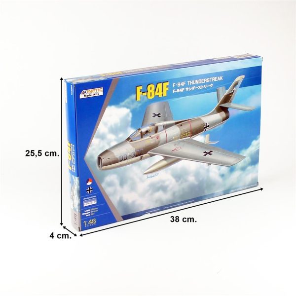 1/48 F-84F Thunderstreak (Avrupa Versiyonu) Savaş Uçağı Maketi, Kinetic K48068 - Görsel 4