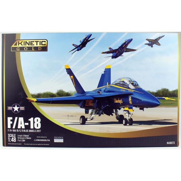1/48 F/A-18A/B/C/D Blue Angels 2017 Savaş Uçağı Maketi, Kinetic K48073