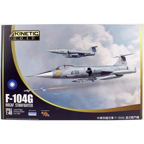 1/48 F-104G ROCAF Starfighter Savaş Uçağı Maketi, Kinetic Model 48077