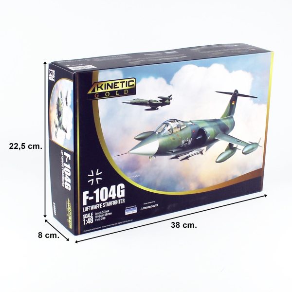 1/48 F-104G (Luftwaffe Starfighter) Savaş Uçağı Maketi, Kinetic K48083 - Görsel 5