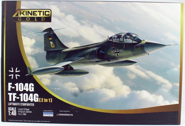 1/48 Lockheed TF-104G Starfighter (Luftwaffe Trainer) Savaş Uçağı Maketi, Kinetic K48089