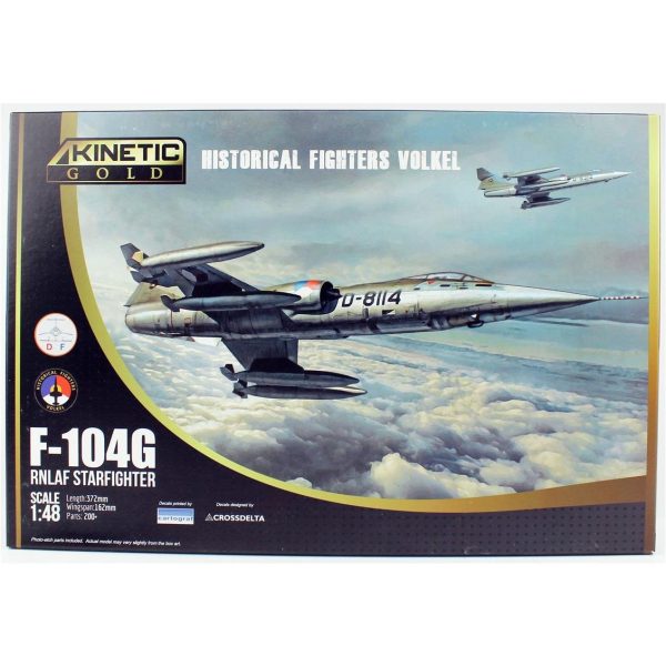 1/48 F-104G RNLAF Starfighter (Historical Fighters Volkel) Savaş Uçağı Maketi, Kinetic K48090