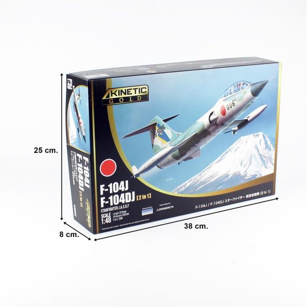 1/48 F-104JF104DJ Starfighter J.A.S.D.F. (2 in 1) Savaş Uçağı Maketi, Kinetic K48092 - Görsel 5