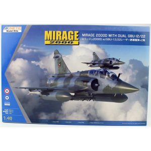 1/48 Mirage 2000D (with dual GBU-12/22) Savaş Uçağı Maketi, Kinetic K48120