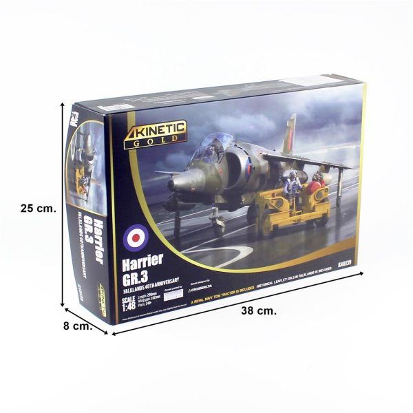 1/48 Harrier GR.3 (Falklands 40th Anniversary) Savaş Uçağı Maketi, Kinetic K48139 - Görsel 5
