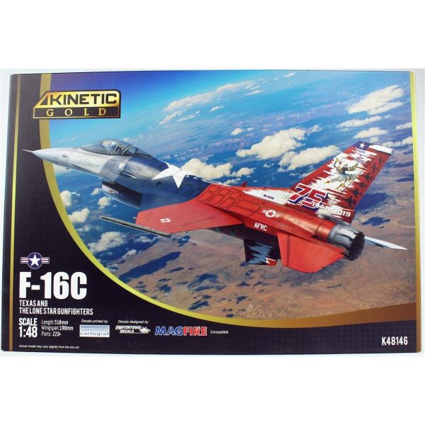 1/48 F-16C TEXAS ANG (ipms 2023) Savaş Uçağı Maketi, Kinetic Model 48146