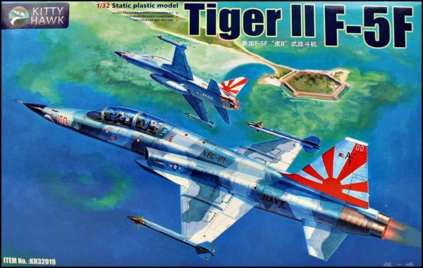 1/32 F-5F (Tiger II) Savaş Uçağı ve 2 Resin Figür Maketi, Kitty Hawk 32019