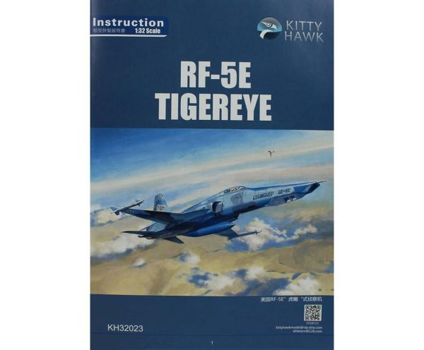 1/32 RF-5E (Tiger Eye) Savaş Uçağı ve Resin Figür Maketi, Kitty Hawk 32023 - Görsel 2