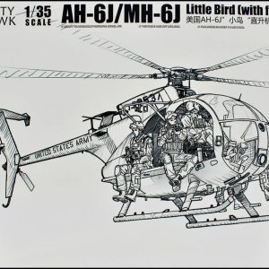 1/35 AH-6J/MH-6J (Little Bird) 6xResin Figürlü Askeri Helikopter Maketi, Kitty Hawk 50004