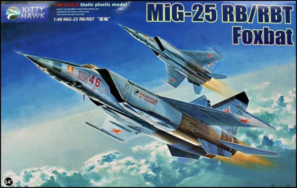 1/48 Mig-25 RB/ RBT Savaş Uçağı ve 2 Resin Figür Maketi, Kitty Hawk 80113