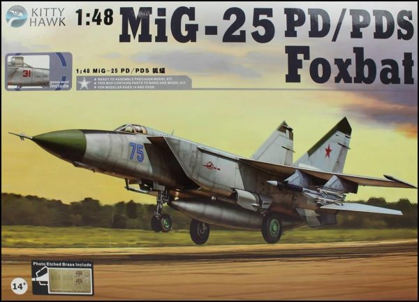 1/48 MIG-25 P/PD (Foxbat) Savaş Uçağı Maketi, Kitty Hawk 80119