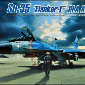 1/48 Su-35 Resin Pilot Figürlü Savaş Uçağı ve 2 Resin Figür Maketi, Kitty Hawk 80128