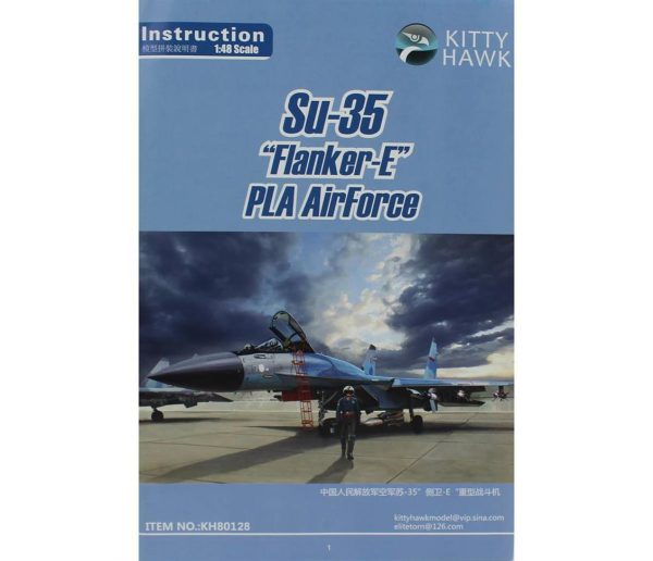 1/48 Su-35 Resin Pilot Figürlü Savaş Uçağı ve 2 Resin Figür Maketi, Kitty Hawk 80128 - Görsel 4