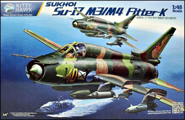 1/48 Su-17M3/M4 (Fitter D) 2.0 Savaş Uçağı Maketi, Kitty Hawk 80144
