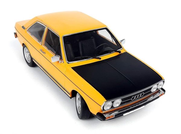 1/18 1972 Audi 80 GT/E Siyah-Sarı Diecast Araba, KKscale 180031 - Görsel 2