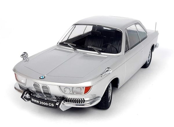 1/18 1965 Bmw 2000 CS Gümüş Diecast Araba, KKscale 180123