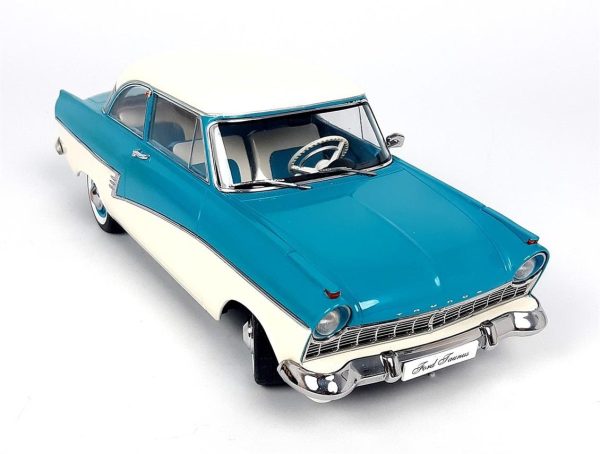 1/18 1957 Ford Taunus 17M P2 Turkuaz-Beyaz Diecast Araba, KKscale 180272 - Görsel 2