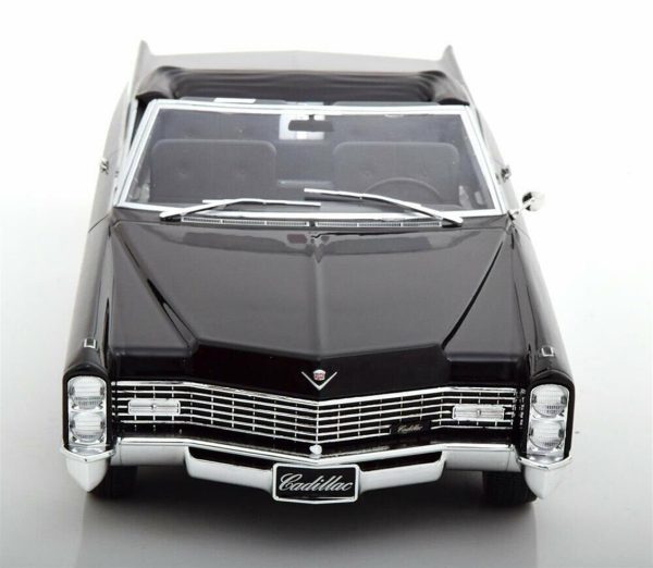 1/18 1968 Cadillac Devielle Convertible Siyah Diecast Araba, KKscale 180311 - Görsel 4